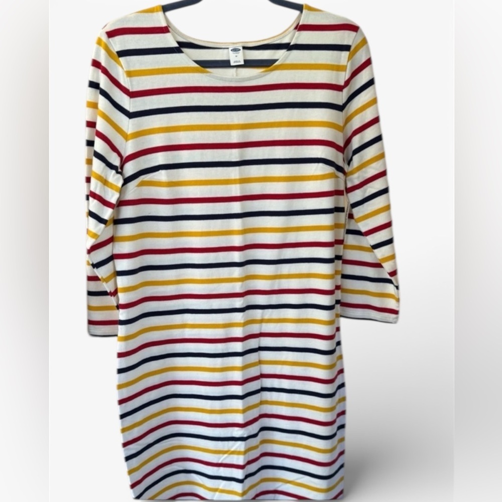 Old Navy Red and Yellow Striped Dress | NWT | Medium